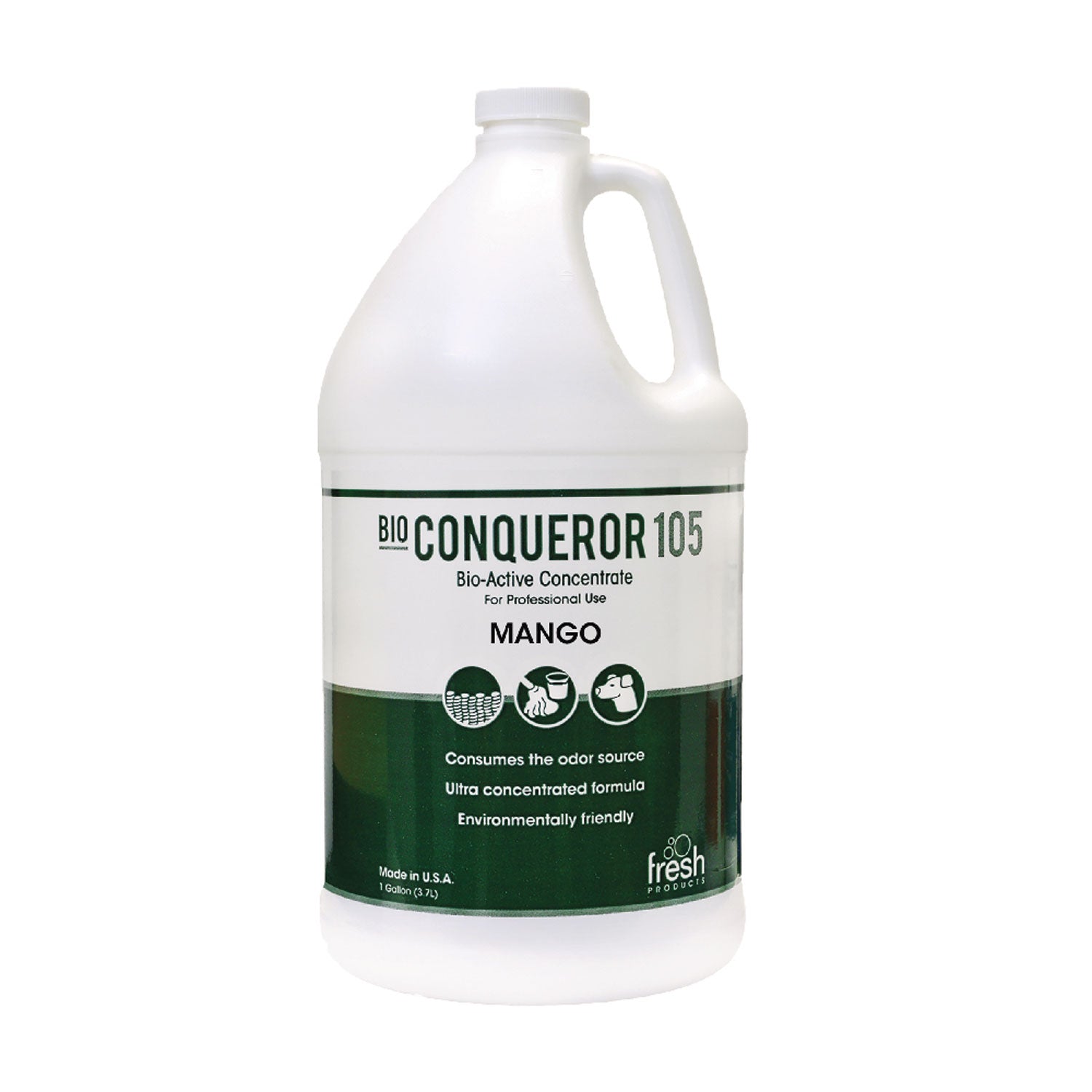 Bio Conqueror 105 Enzymatic Odor Counteractant Concentrate, Mango, 1 gal Bottle, 4/Carton - 1