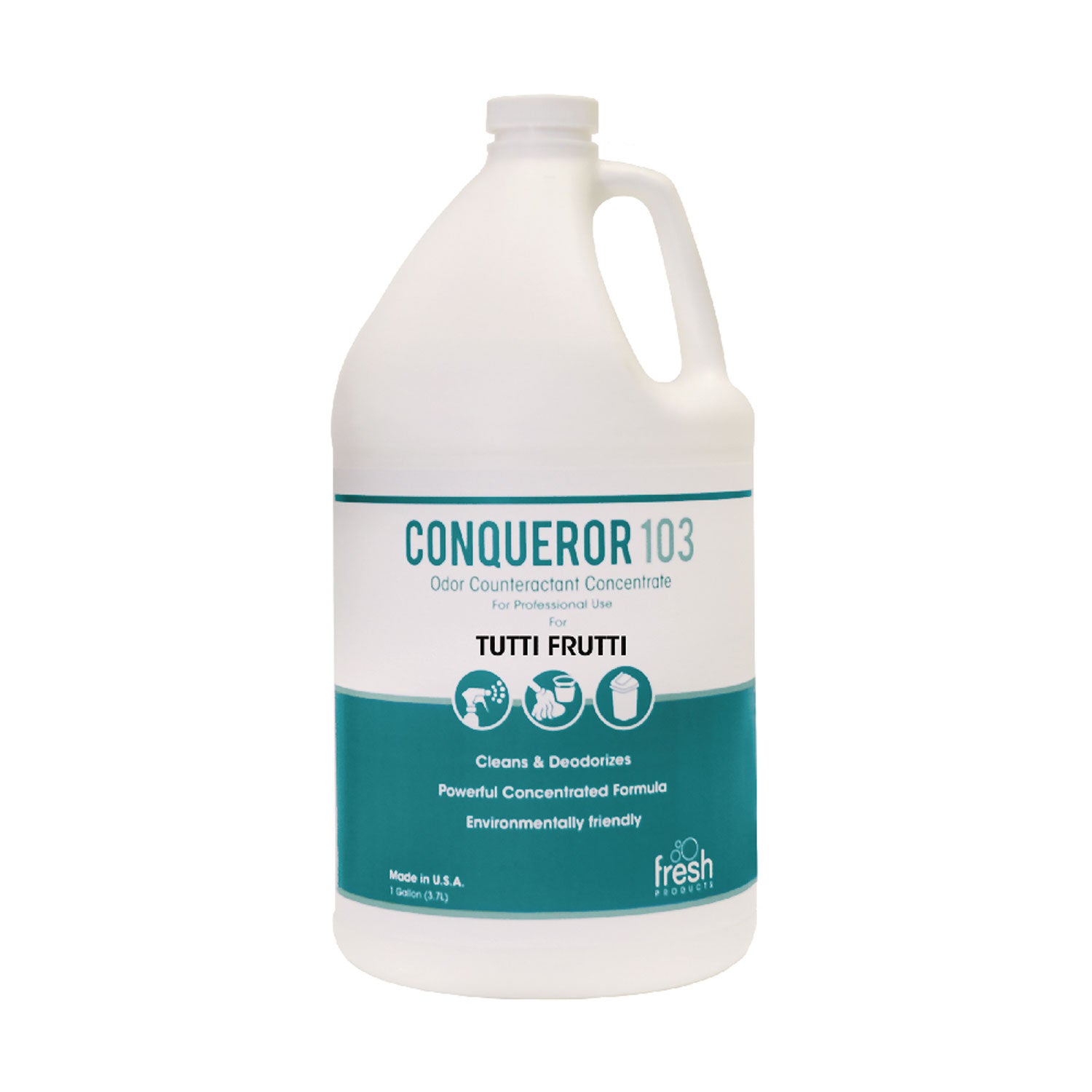Conqueror 103 Odor Counteractant Concentrate, Tutti-Frutti, 1 gal Bottle, 4/Carton - 1