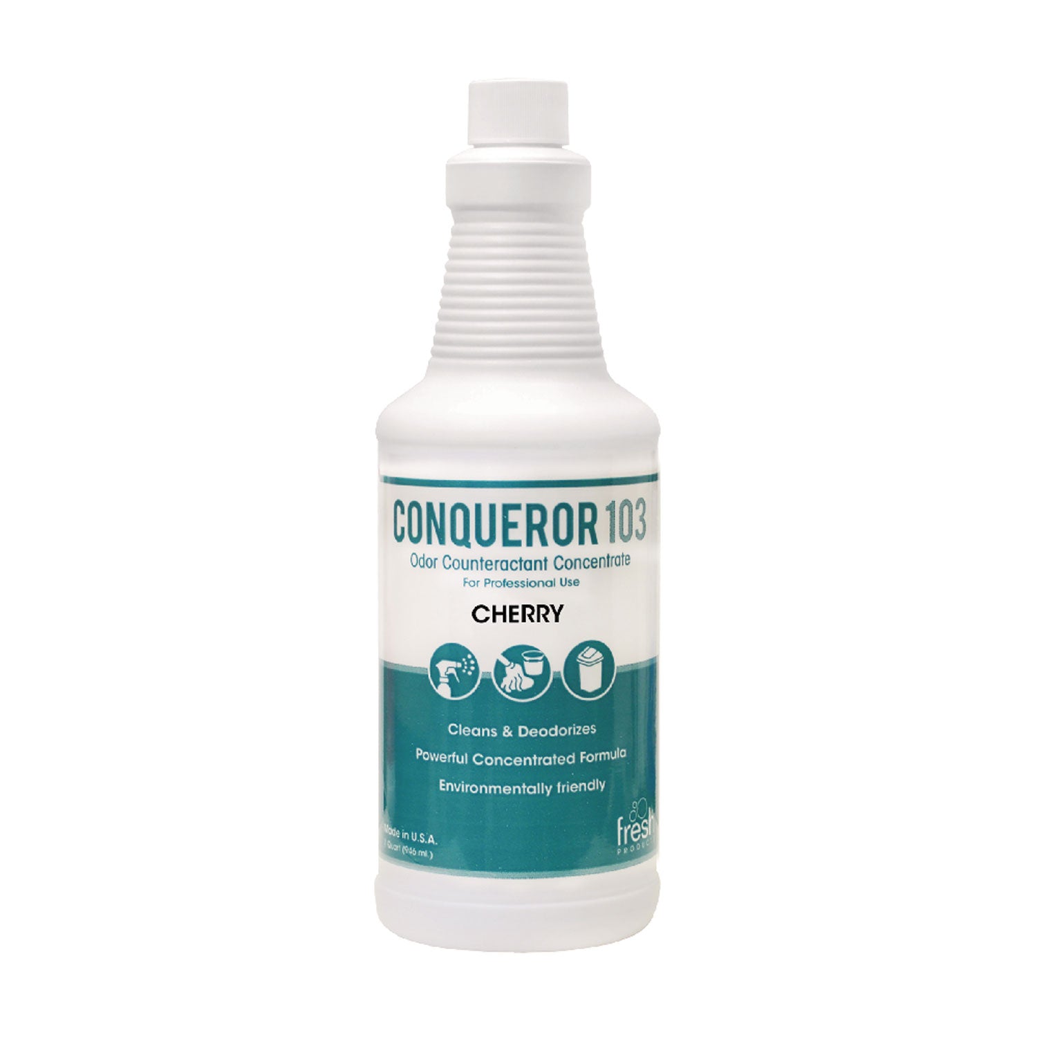 Conqueror 103 Odor Counteractant Concentrate, Cherry, 32 oz Bottle, 12/Carton - 1