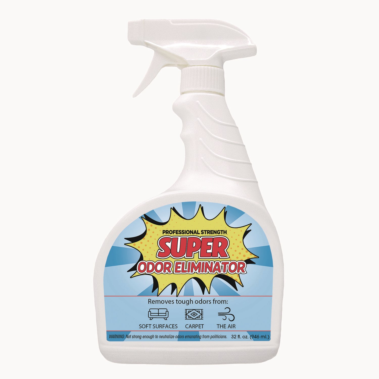 Super Odor Eliminator, 32 oz Spray Bottle, 6/Carton