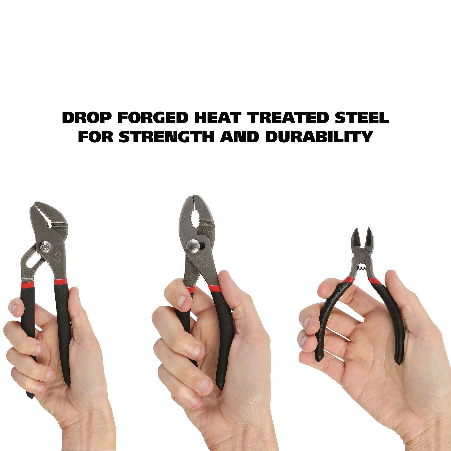 8-Piece Steel Pliers and Wrench Tool Set - 7