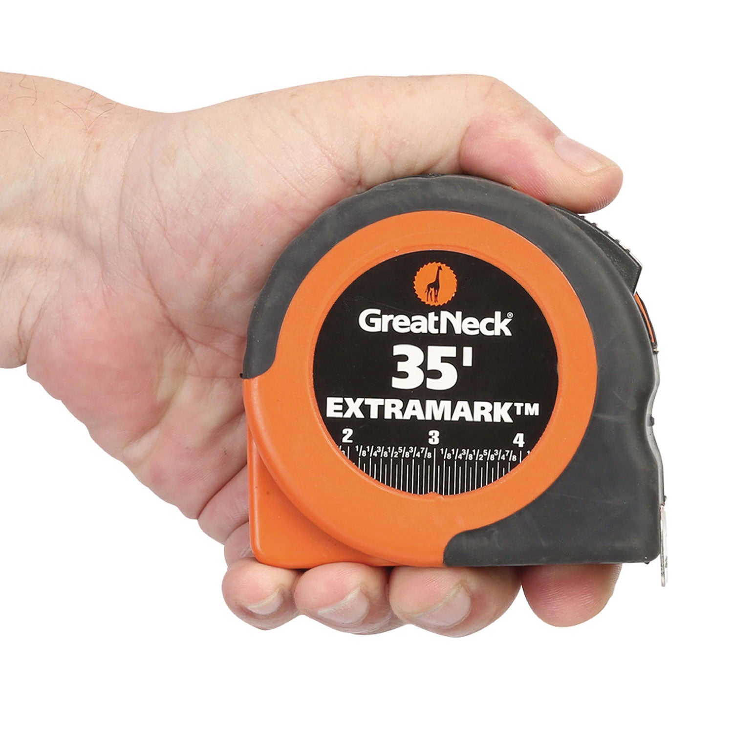 ExtraMark Tape Measure, 1" x 35 ft, Steel, Yellow/Black