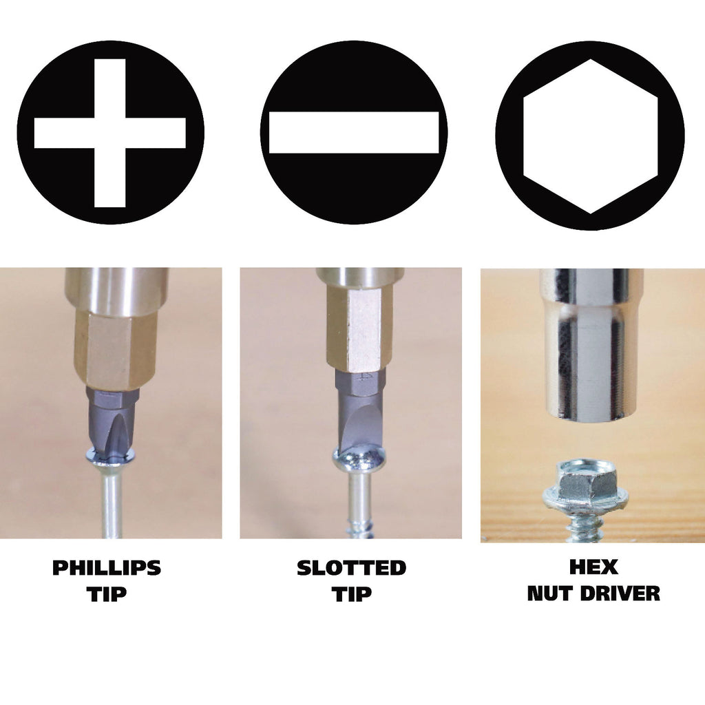 4 In One Screwdriver 4 in-1 Screwdriver w/Interchangeable Phillips/Standard Bits, Assorted ...