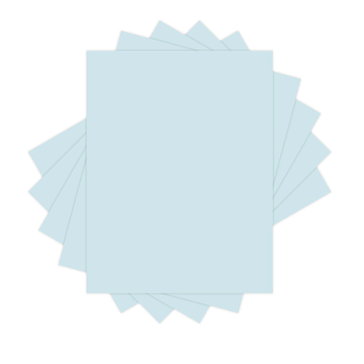 30% Recycled Colored Paper, 20 lb Bond Weight, 8.5 x 11, Blue, 500/Ream - 2