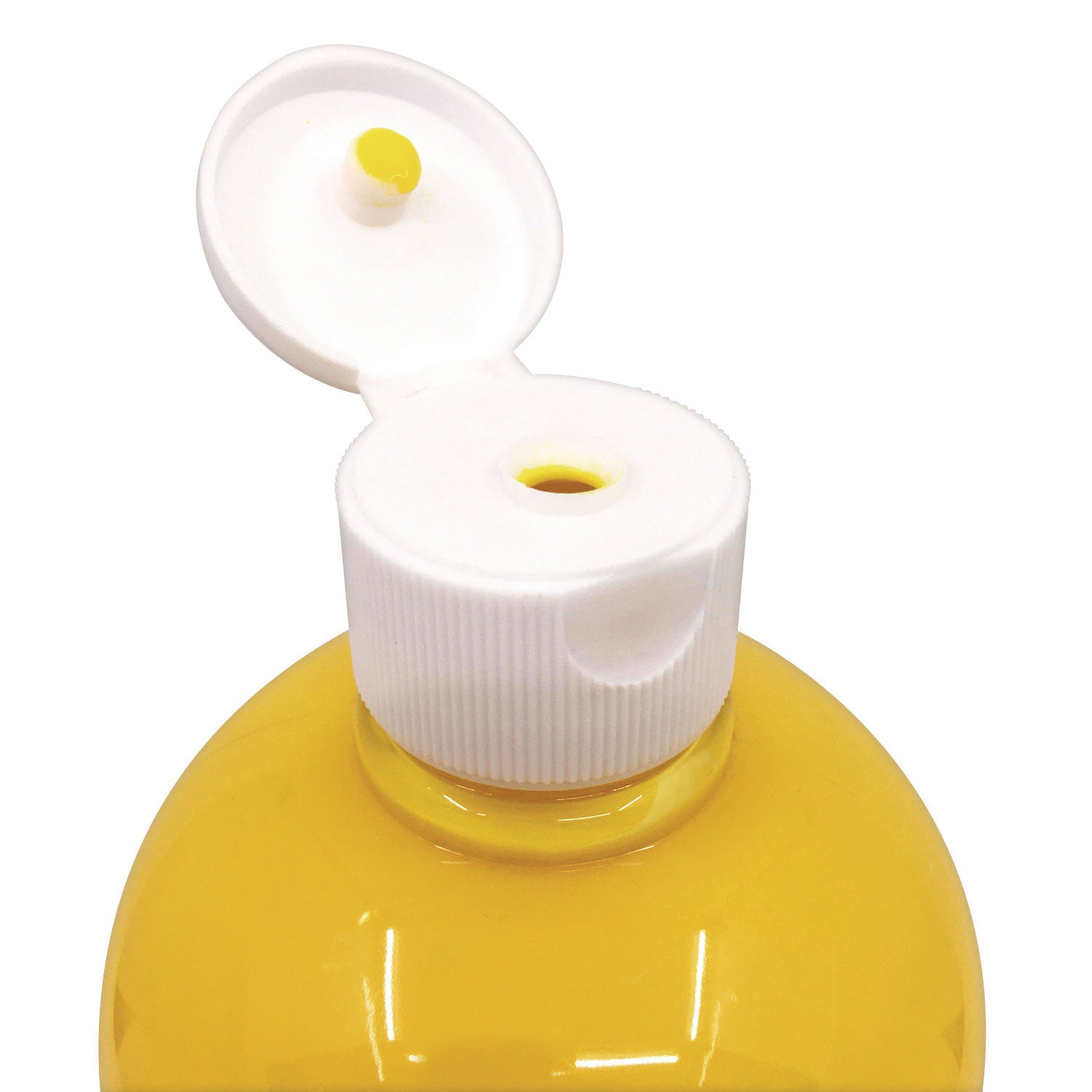 Washable Tempera Paint, Yellow, 32 oz Bottle - 4