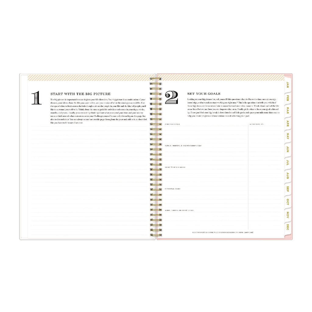 Day Designer Coming Up Roses Create-Your-Own Cover Weekly/Monthly Planner, 11 x 8.5, Blush/Cream Cover,12-Month(Jan-Dec):2024