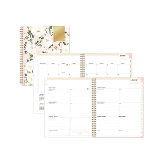 Day Designer Coming Up Roses Create-Your-Own Cover Weekly/Monthly Planner, 11 x 8.5, Blush/Cream Cover,12-Month(Jan-Dec):2024