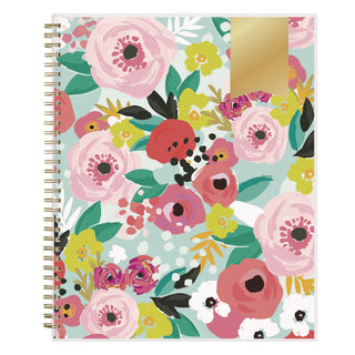Day Designer Secret Garden Mint Frosted Weekly/Monthly Planner, 11 x 8.5, Multicolor Cover, 12-Month (Jan to Dec): 2024