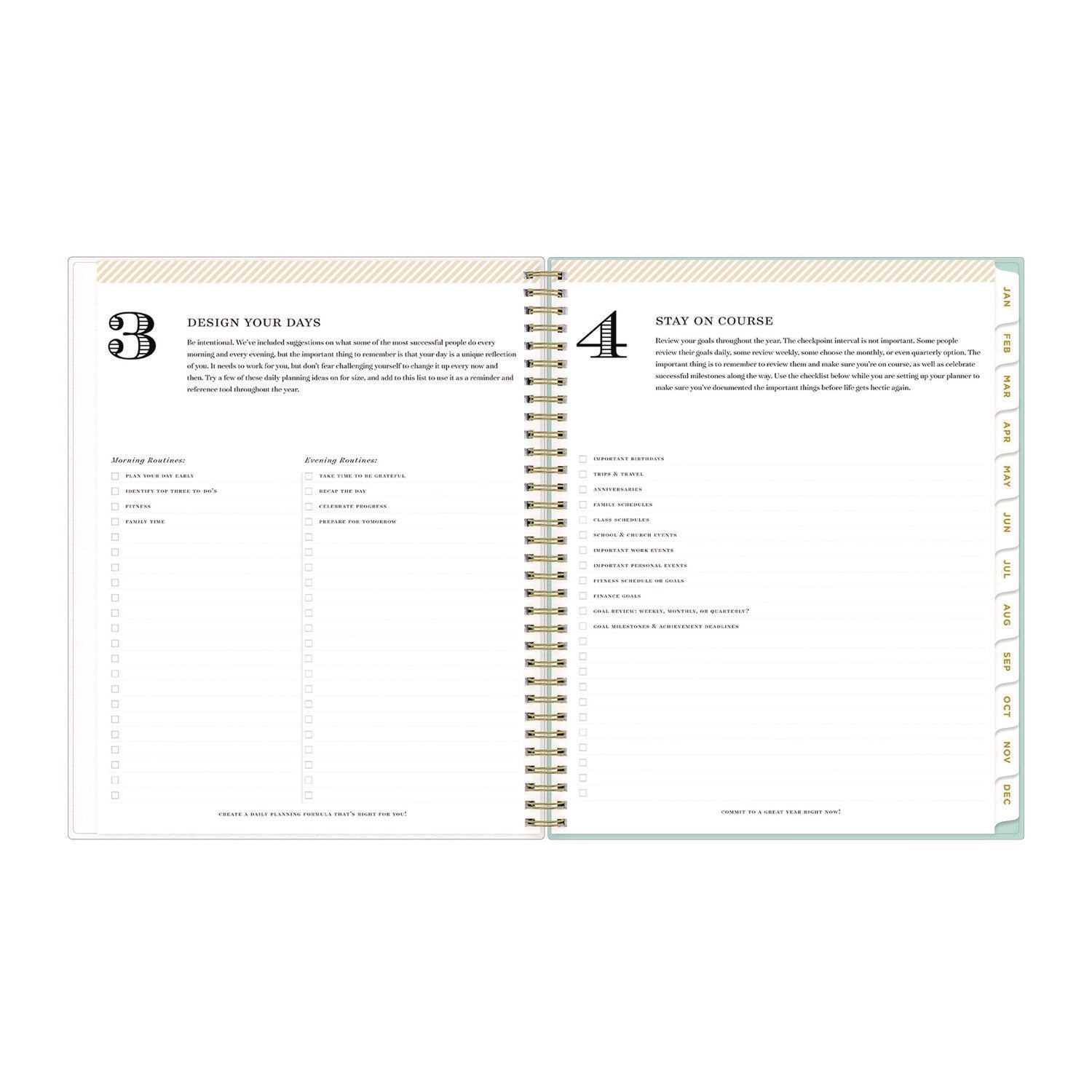Day Designer Secret Garden Mint Frosted Weekly/Monthly Planner, 11 x 8.5, Multicolor Cover, 12-Month (Jan to Dec): 2024