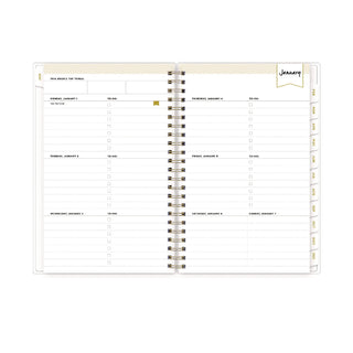 Day Designer Tile Weekly/Monthly Planner, Tile Artwork, 8 x 5, Blue/White Cover, 12-Month (Jan to Dec): 2024