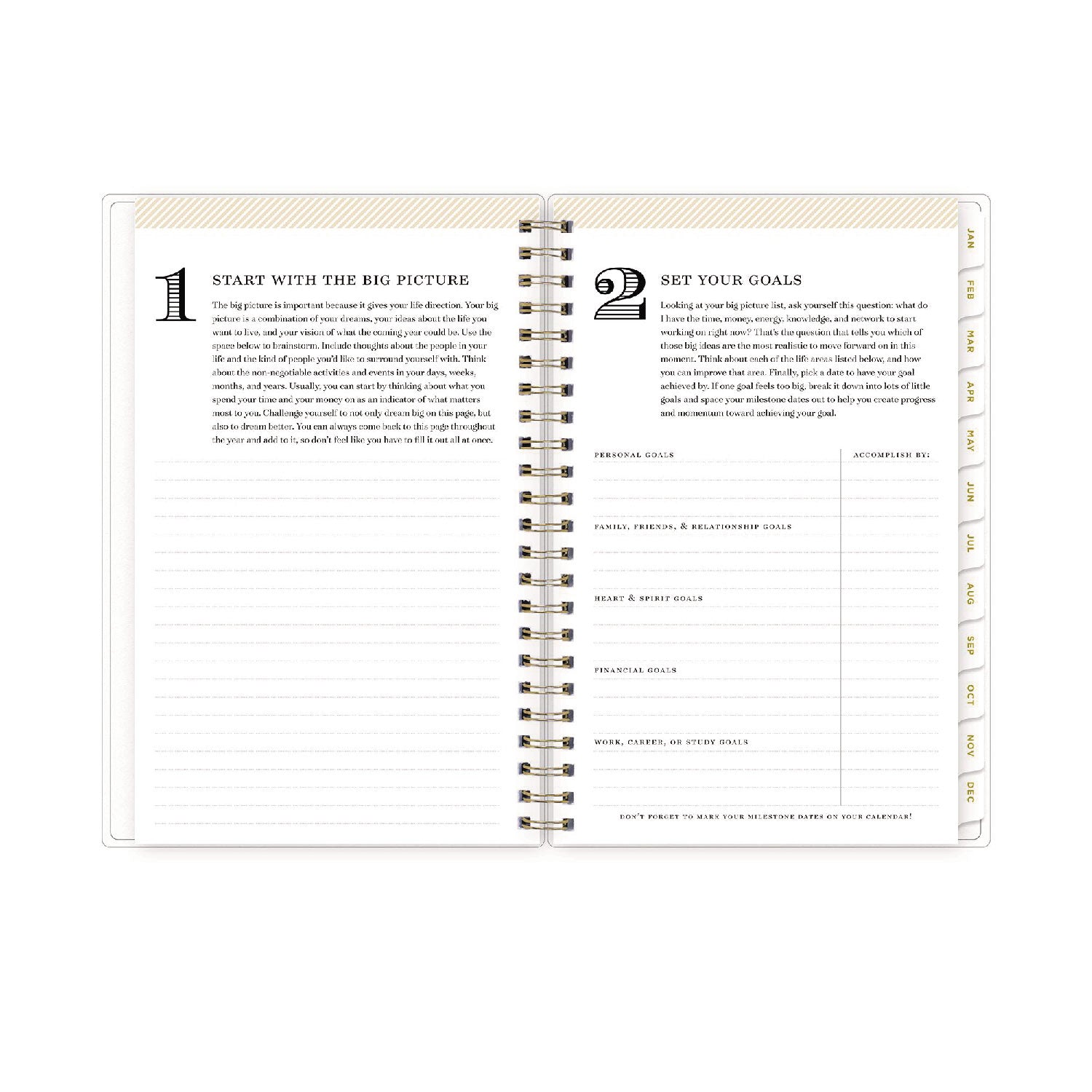 Day Designer Tile Weekly/Monthly Planner, Tile Artwork, 8 x 5, Blue/White Cover, 12-Month (Jan to Dec): 2024