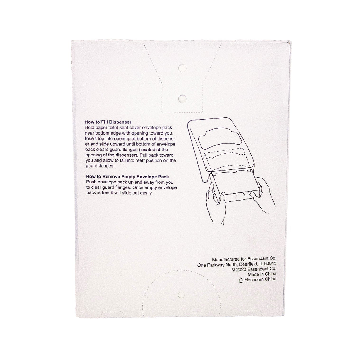 Quarter-Fold Toilet Seat Covers, 14.17 x 16.73, White, 5,000/Carton - 2