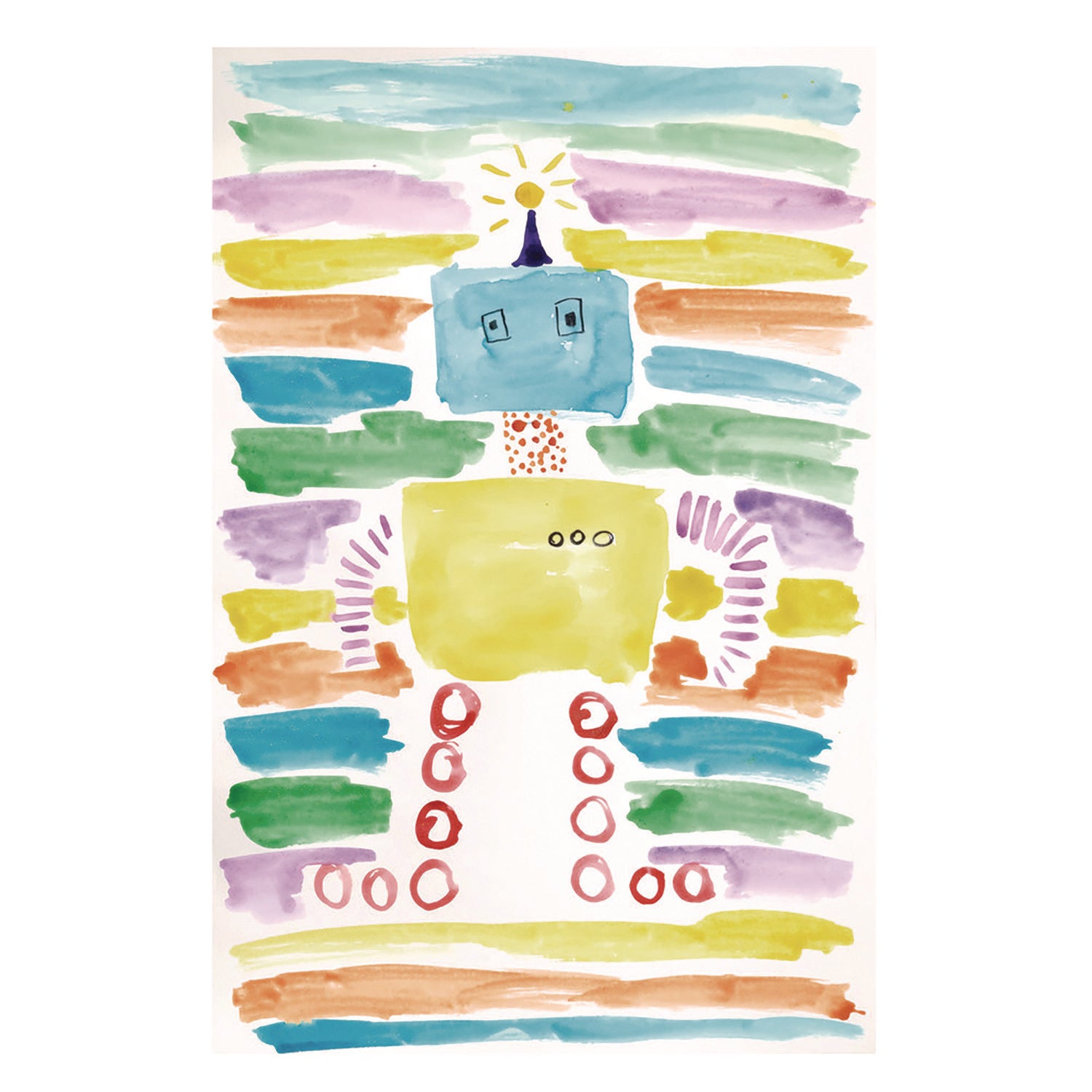Prang Half-Pan Watercolors Refill Pack - 3 / Pack - Multicolor