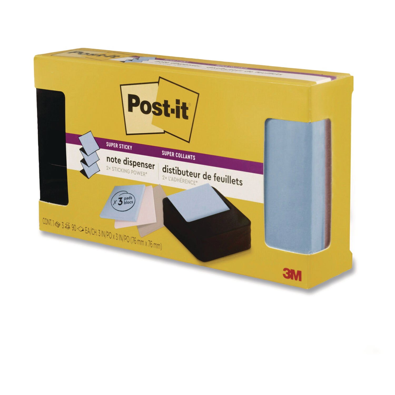 3M Post-it Notes Dispenser - 3" x 3" - Black