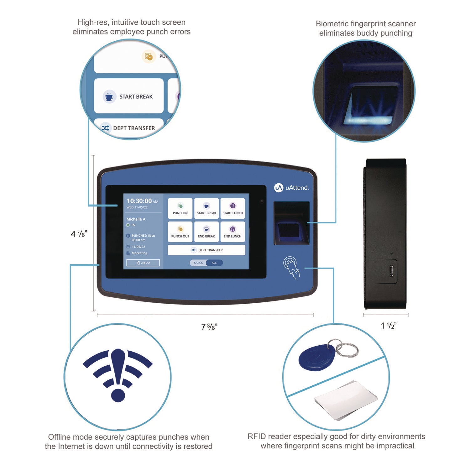 Clock,Biometric,Fngrprnt - 5