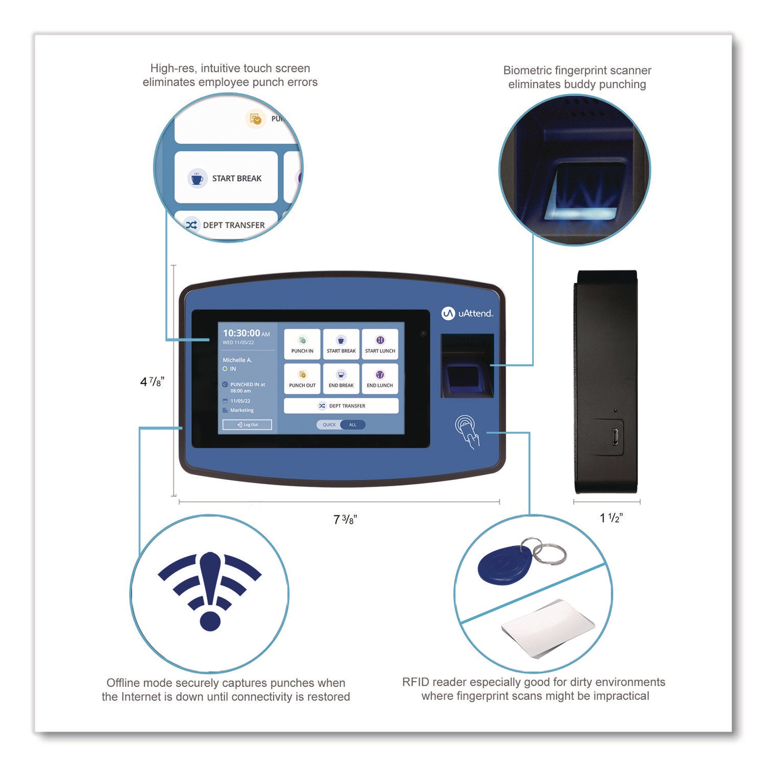 Clock,Biometric,Fngrprnt