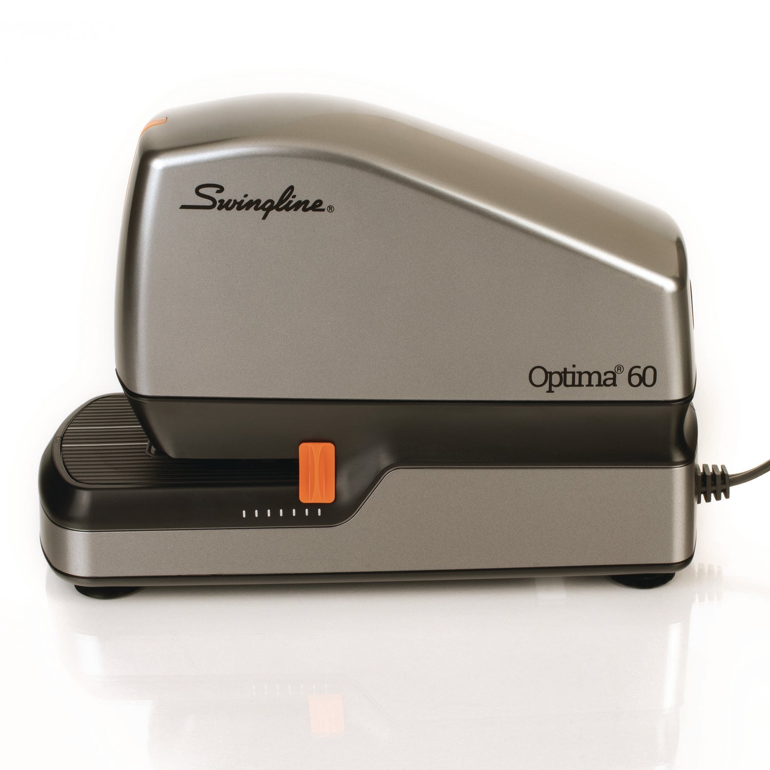 Optima 70 Electric Stapler, 70-Sheet Capacity, Silver/Black/Gray