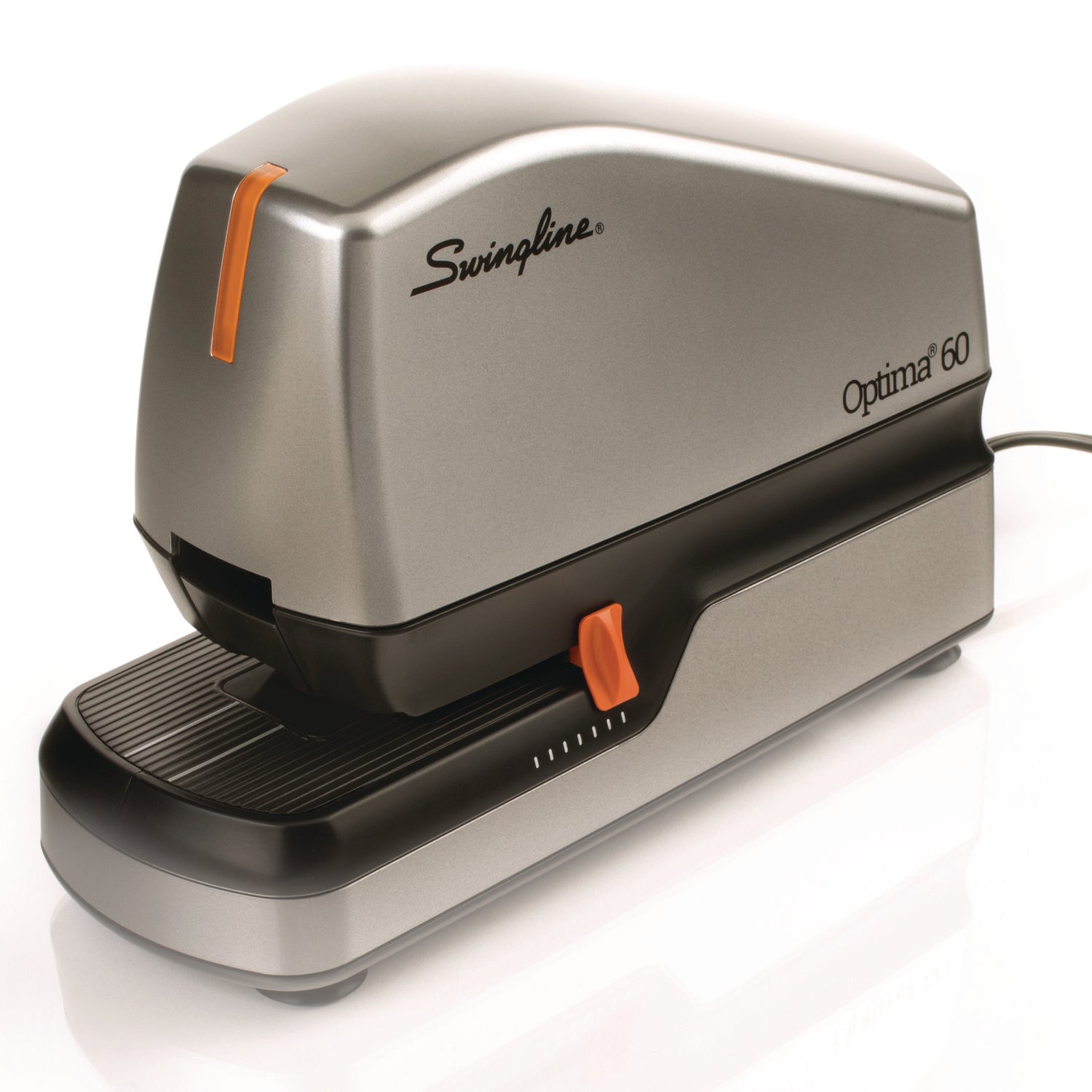 Optima 70 Electric Stapler, 70-Sheet Capacity, Silver/Black/Gray