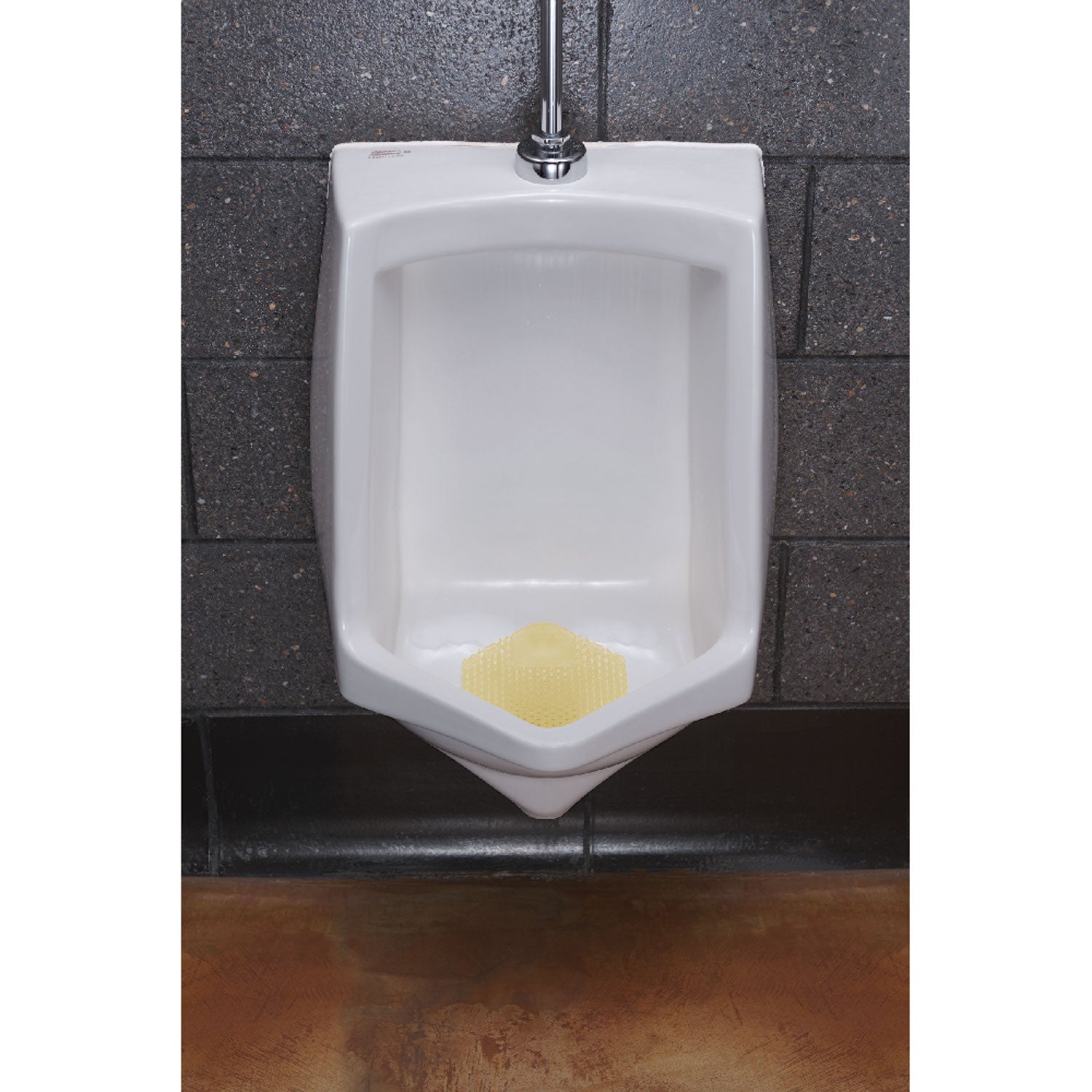 Wave 3D Urinal Deodorizer Screen, Citrus Scent, Yellow, 10/Box - 2