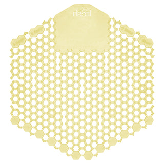 Wave 3D Urinal Deodorizer Screen, Citrus Scent, Yellow, 10/Box