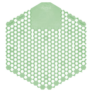 Wave 3D Urinal Deodorizer Screen, Cucumber Melon Scent, Green, 10/Box