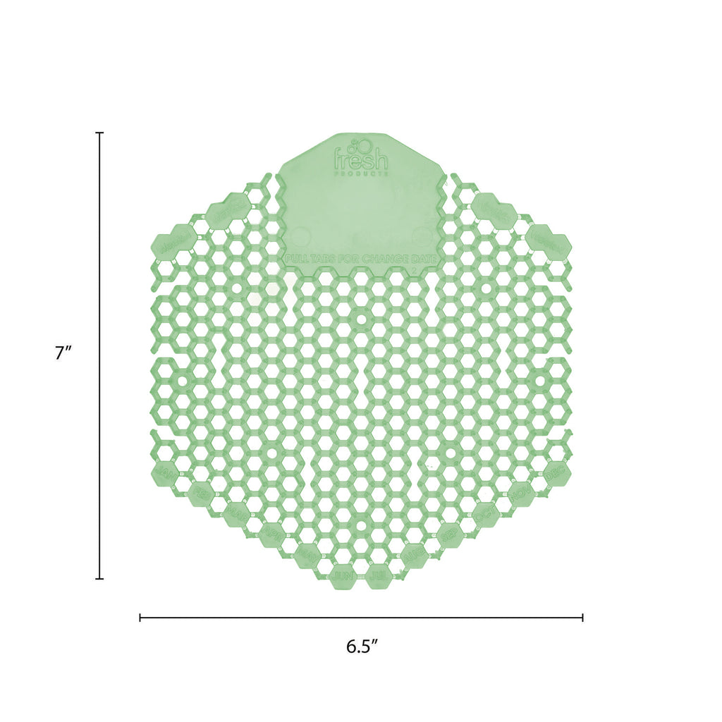 Wave 3D Urinal Deodorizer Screen, Cucumber Melon Scent, Green, 10/Box