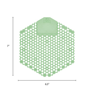 Wave 3D Urinal Deodorizer Screen, Cucumber Melon Scent, Green, 10/Box