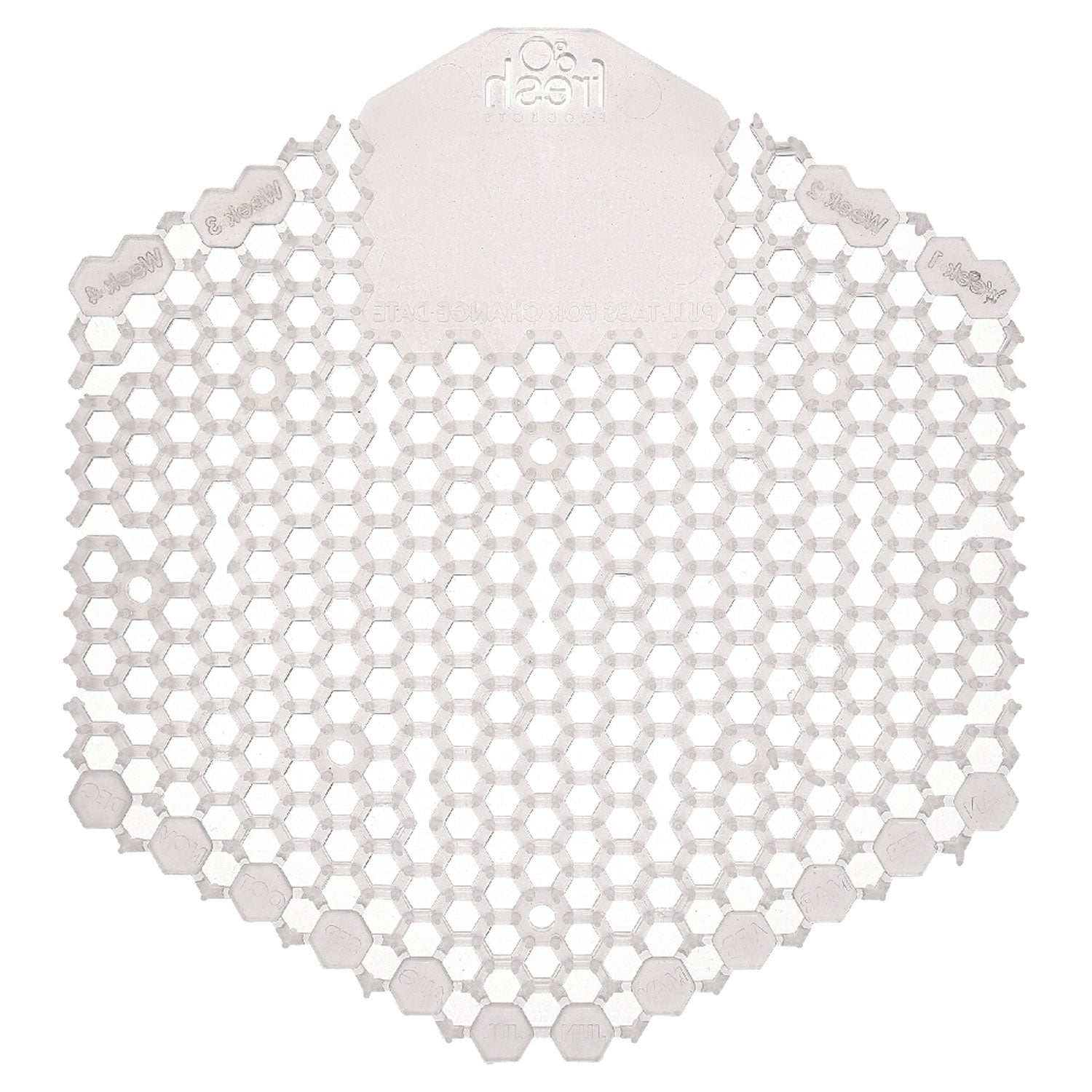 The Wave Urinal Deodorizer, Honeysuckle Scent, 58 g, Clear, 10/Box, 6 Boxes/Carton