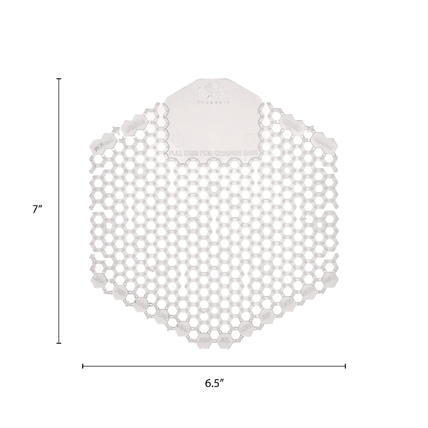 The Wave Urinal Deodorizer, Honeysuckle Scent, 58 g, Clear, 10/Box, 6 Boxes/Carton