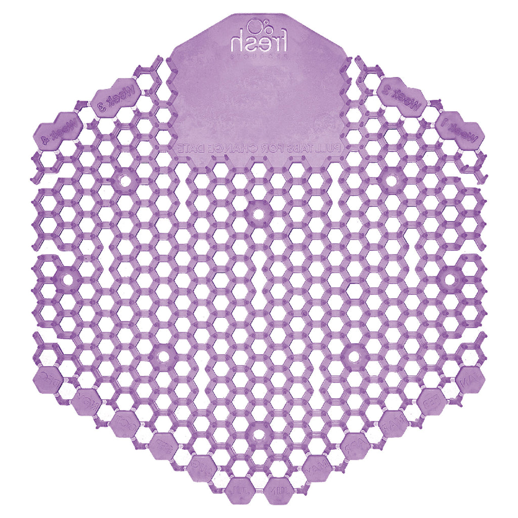 The Wave Urinal Deodorizer, Urinal Screens, Fabulous Scent, 58 g, Purple, 10/Box, 6 Boxes/Carton - 4