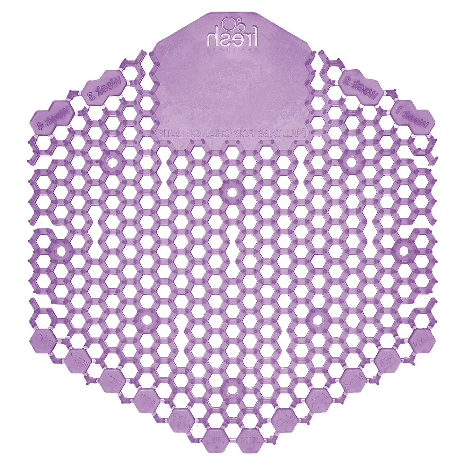 The Wave Urinal Deodorizer, Urinal Screens, Fabulous Scent, 58 g, Purple, 10/Box, 6 Boxes/Carton - 4
