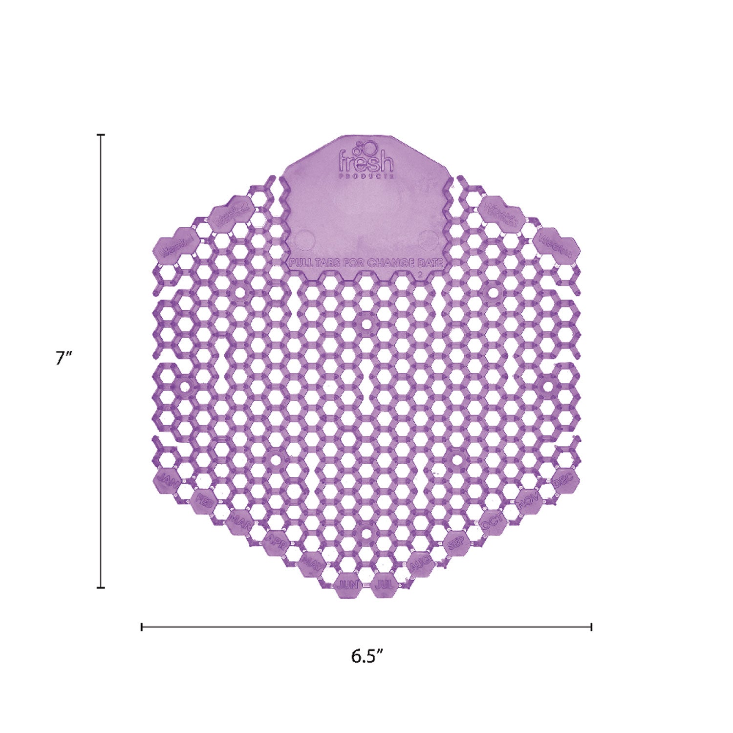 The Wave Urinal Deodorizer, Urinal Screens, Fabulous Scent, 58 g, Purple, 10/Box, 6 Boxes/Carton - 5