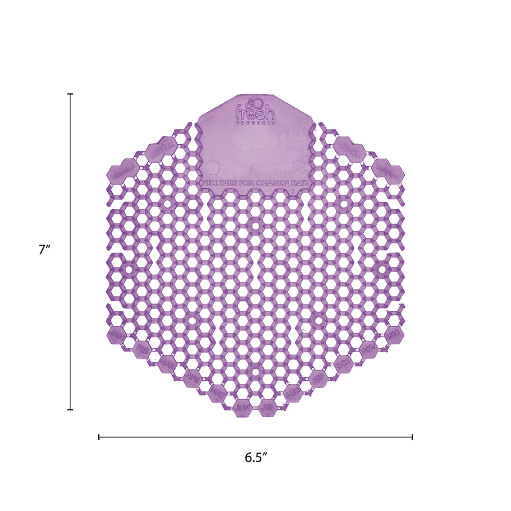 The Wave Urinal Deodorizer, Urinal Screens, Fabulous Scent, 58 g, Purple, 10/Box, 6 Boxes/Carton