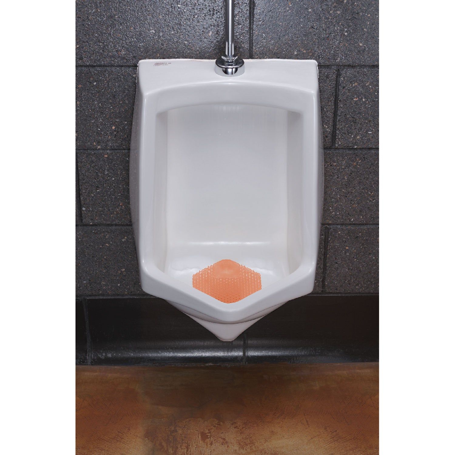 Wave 3D Urinal Deodorizer Screen, Mango Scent, Orange, 10/Box - 2