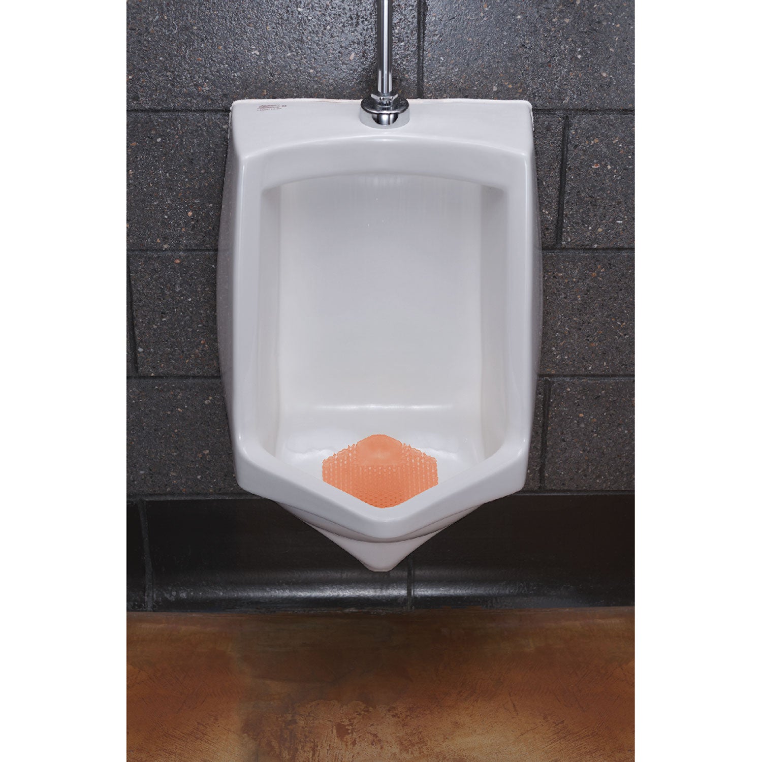 Wave 3D Urinal Deodorizer Screen, Mango Scent, Orange, 10/Box