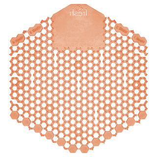 Wave 3D Urinal Deodorizer Screen, Mango Scent, Orange, 10/Box