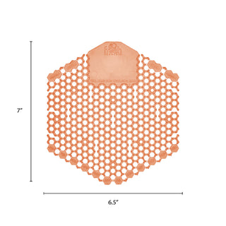 Wave 3D Urinal Deodorizer Screen, Mango Scent, Orange, 10/Box