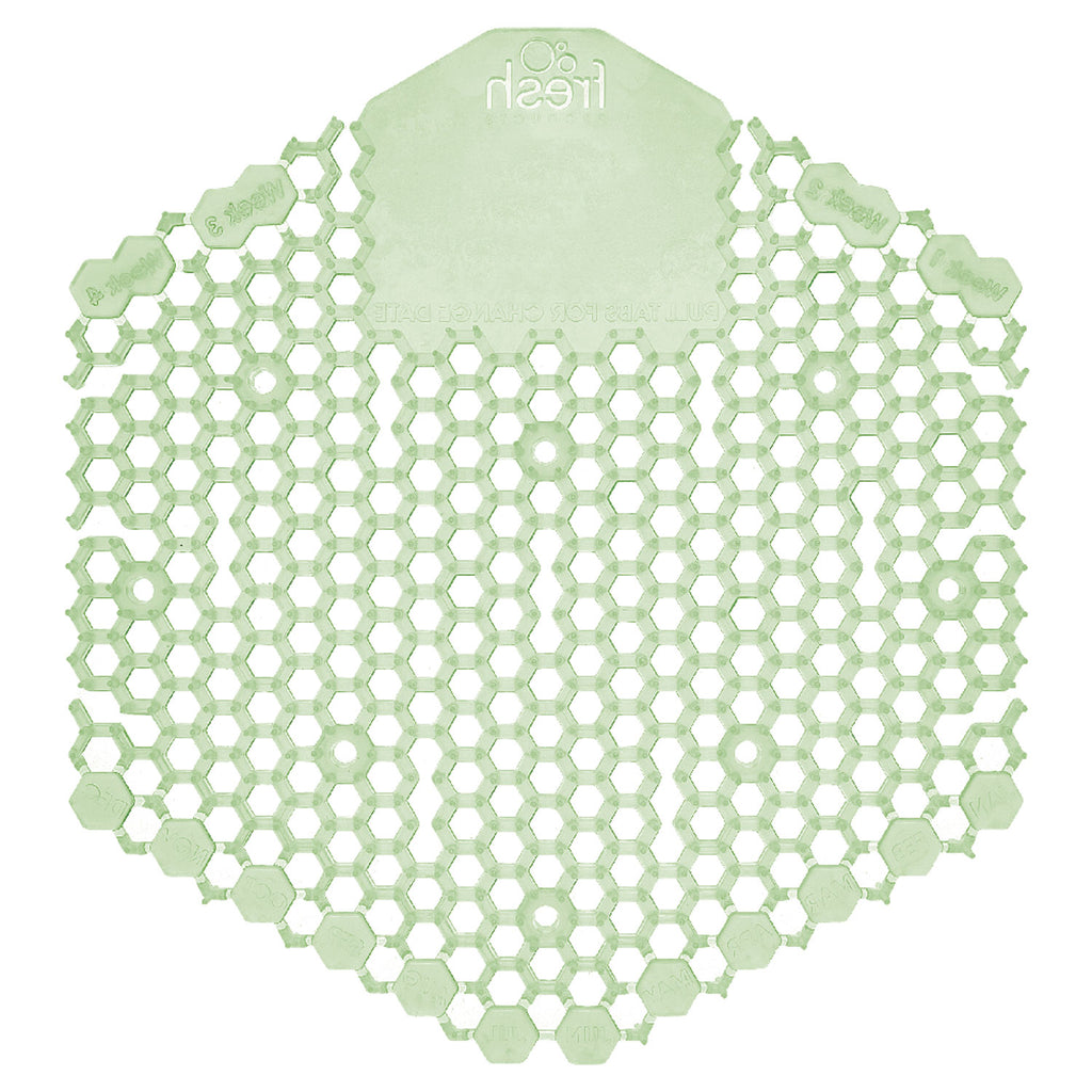 The Wave Urinal Deodorizer, Urinal Screens, Herbal Mint Scent, 58 g, 10/Box, 6 Boxes/Carton