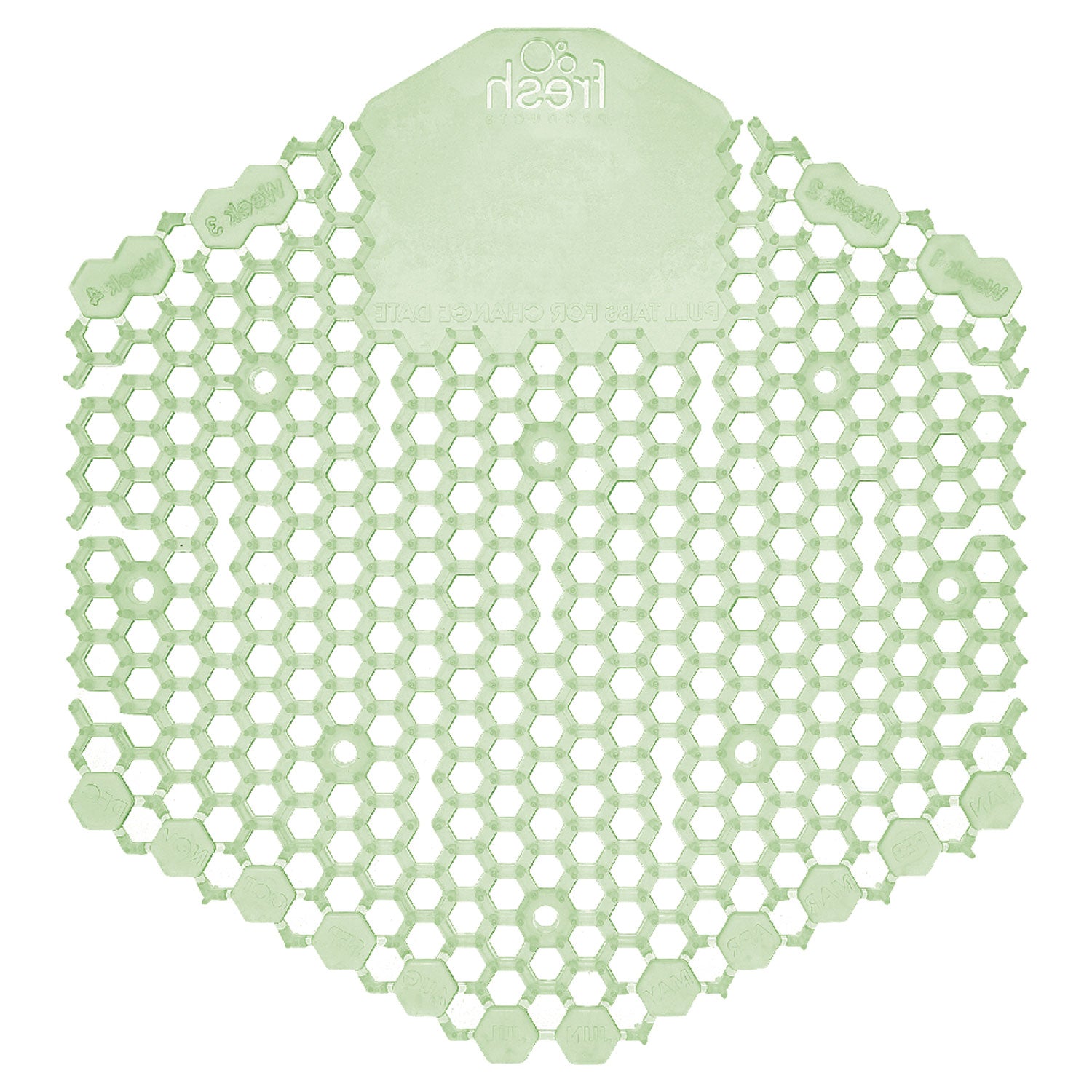 The Wave Urinal Deodorizer, Urinal Screens, Herbal Mint Scent, 58 g, 10/Box, 6 Boxes/Carton
