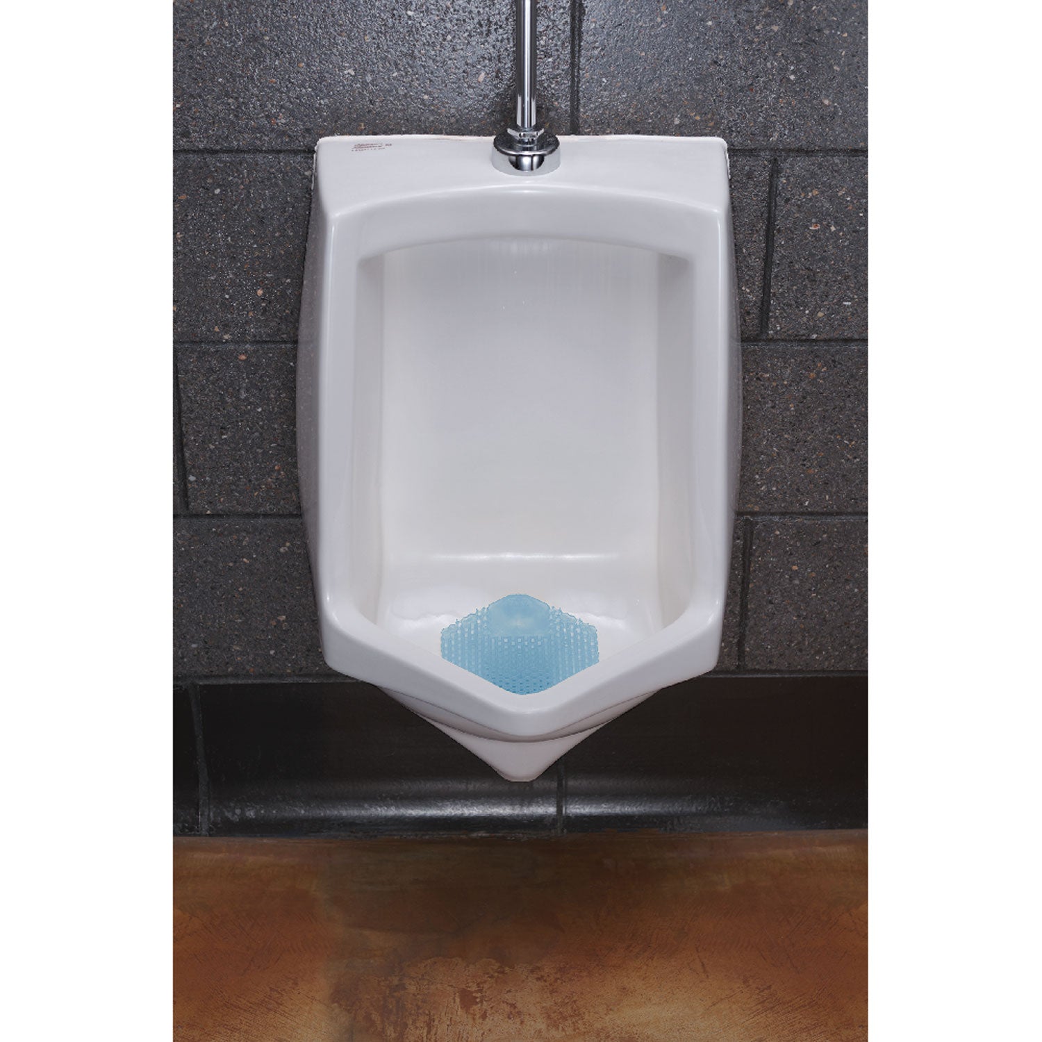 Wave 3D Urinal Deodorizer Screen, Ocean Mist Scent, Blue, 10/Box, 6 Boxes/Carton - 2