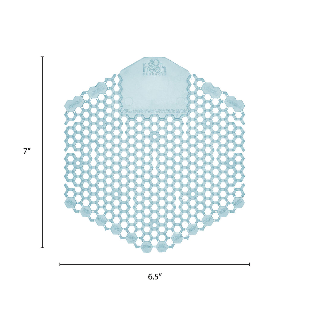 Wave 3D Urinal Deodorizer Screen, Ocean Mist Scent, Blue, 10/Box, 6 Boxes/Carton