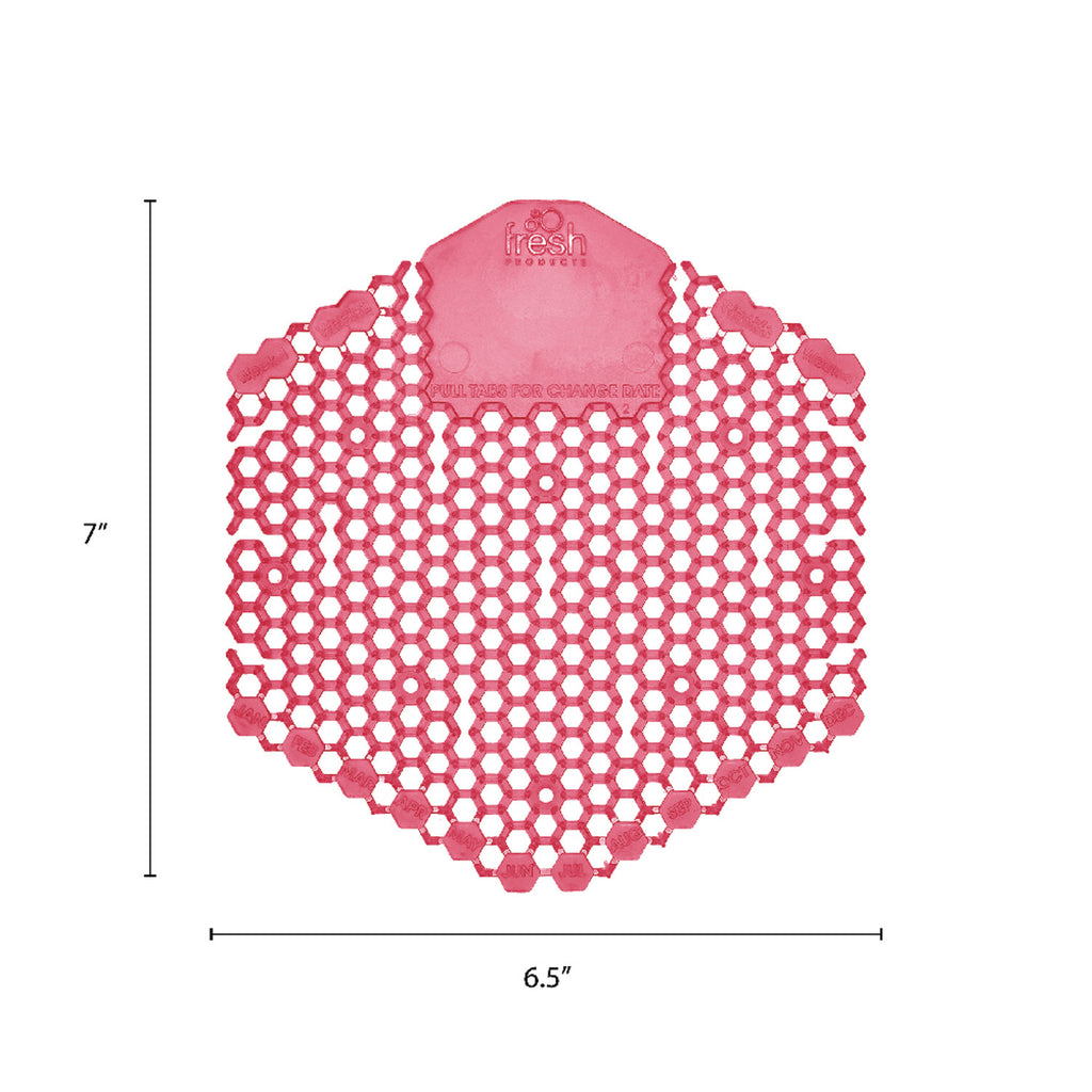 Wave 3D Urinal Deodorizer Screen, Spiced Apple Scent, Red, 10/Box
