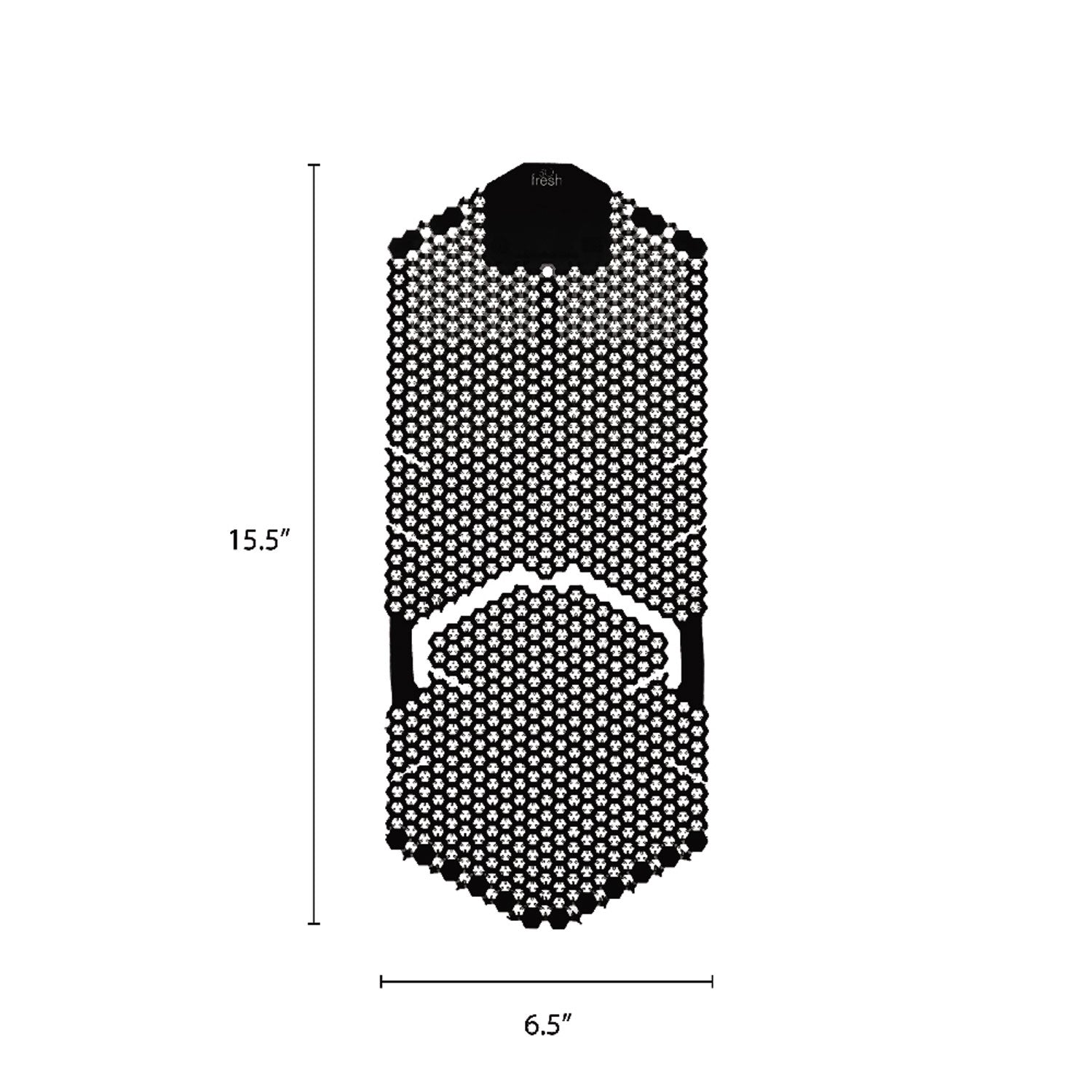 Tsunami, Urinal Screen, Midnight Coast, 5.22 oz, Black, 6/Carton - 6