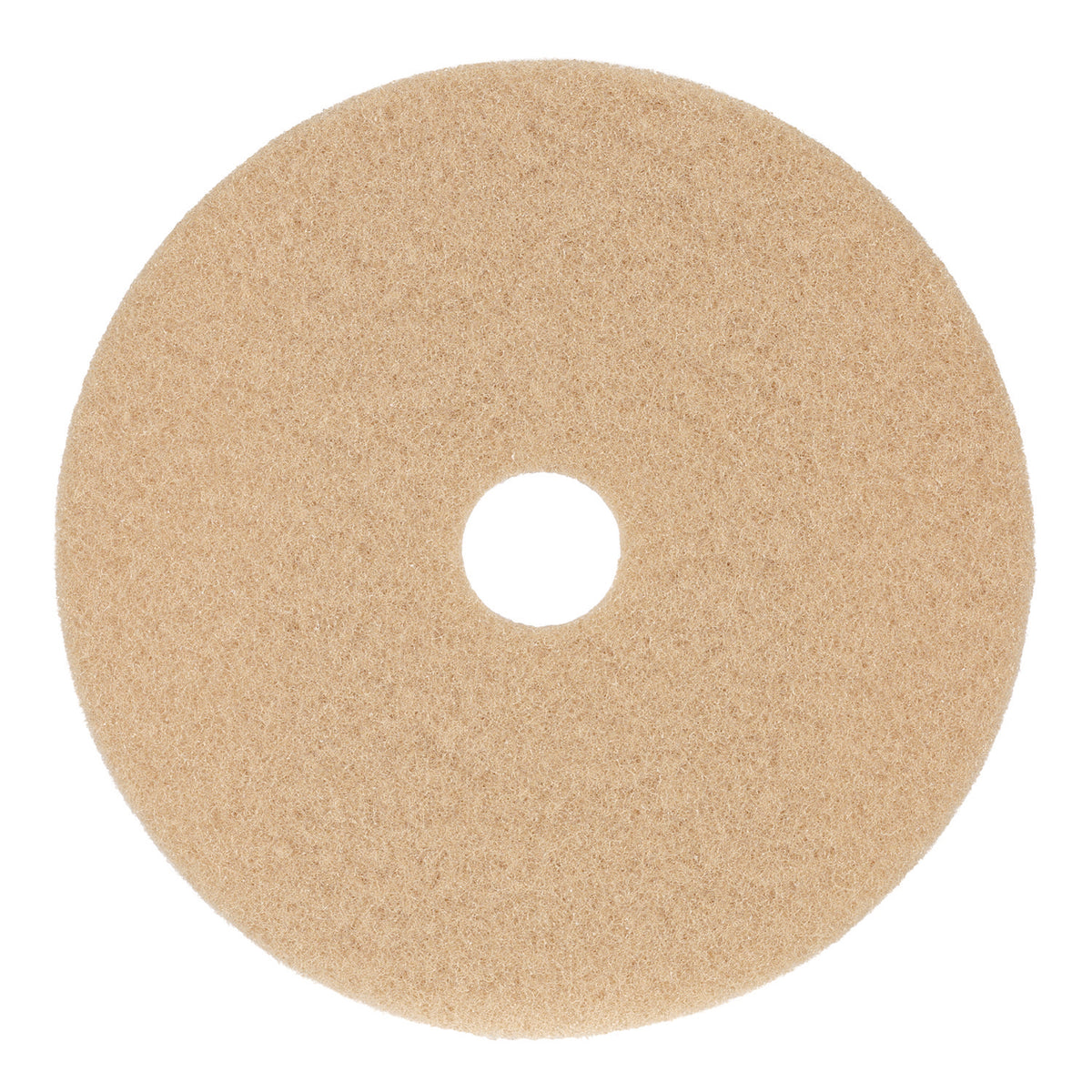Burnishing Floor Pads, 19" Diameter, Tan, 5/Carton