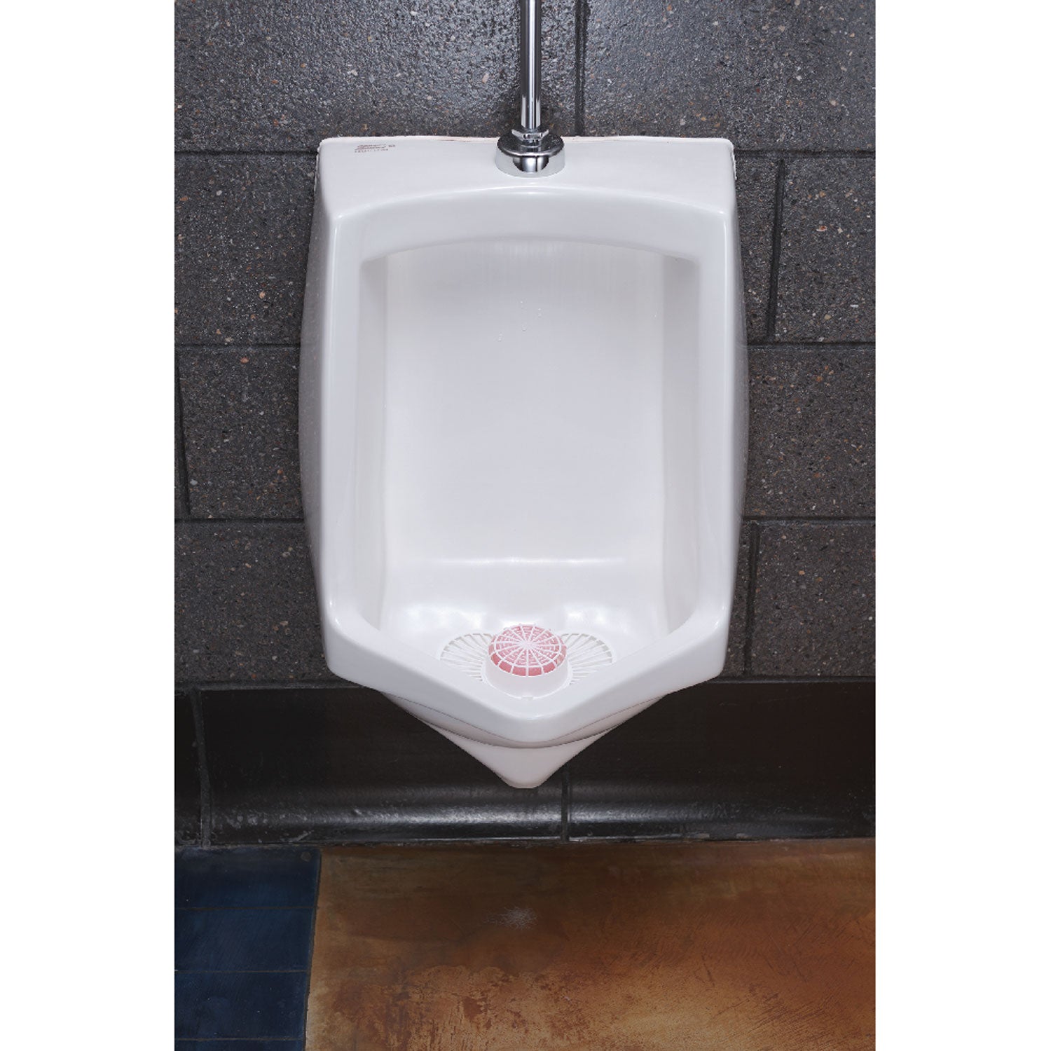 Para Urinal Screen w/Deodorizer Block, Cherry Scent, 4 oz, Dozen