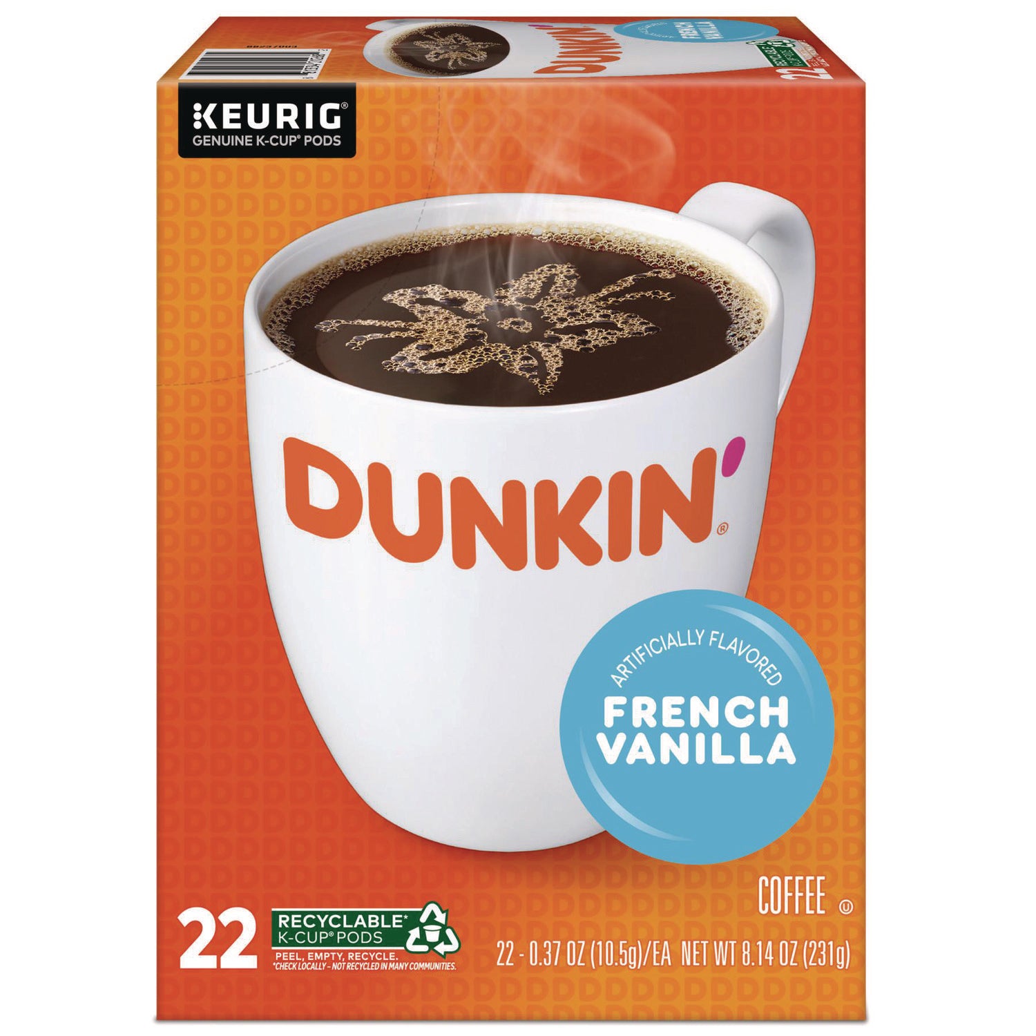K-Cup Pods, French Vanilla, 22/Box