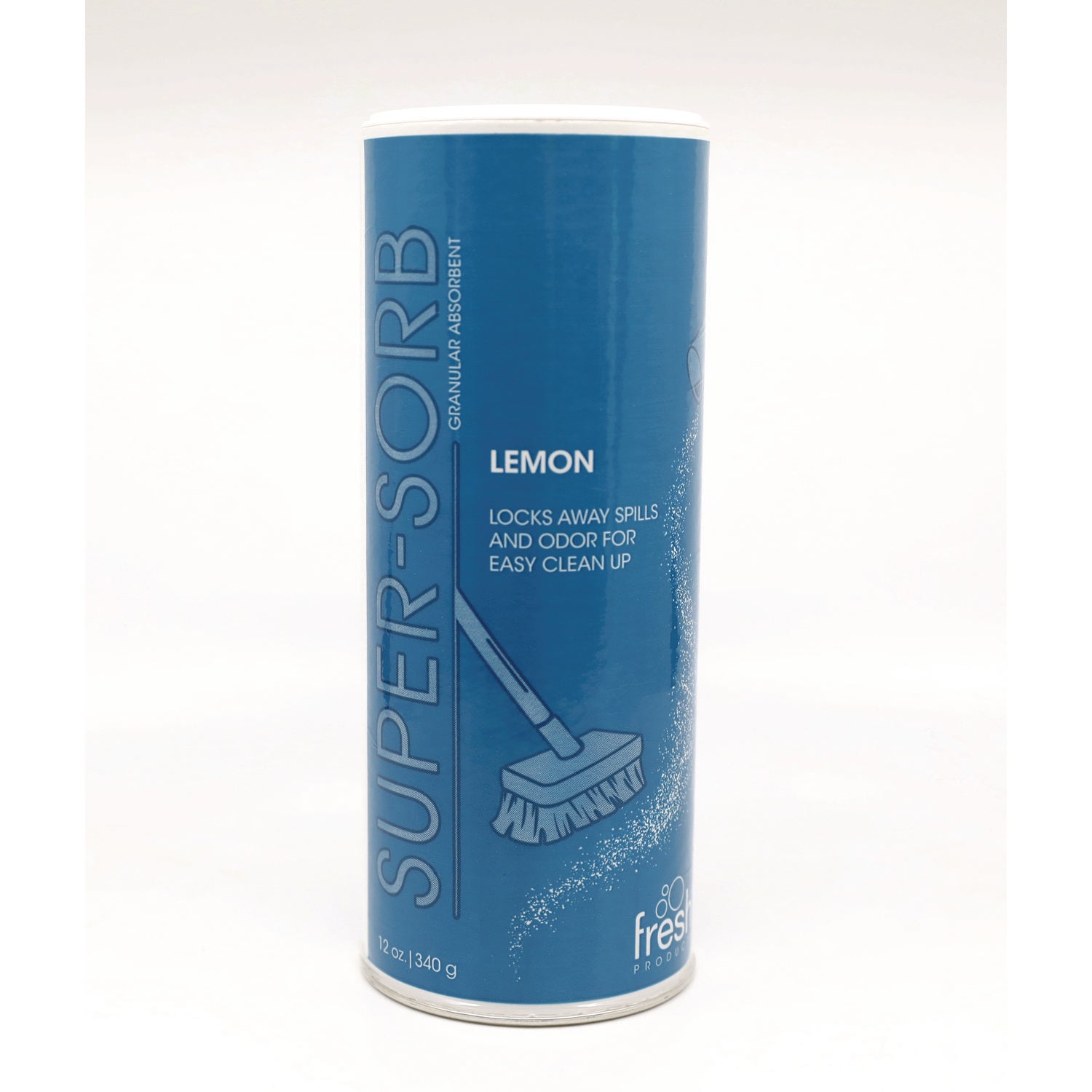 Super-Sorb Liquid Spill Absorbent, Lemon Scent, 720 oz Absorbing Volume, 12 oz Shaker Can, 6/Box - 1