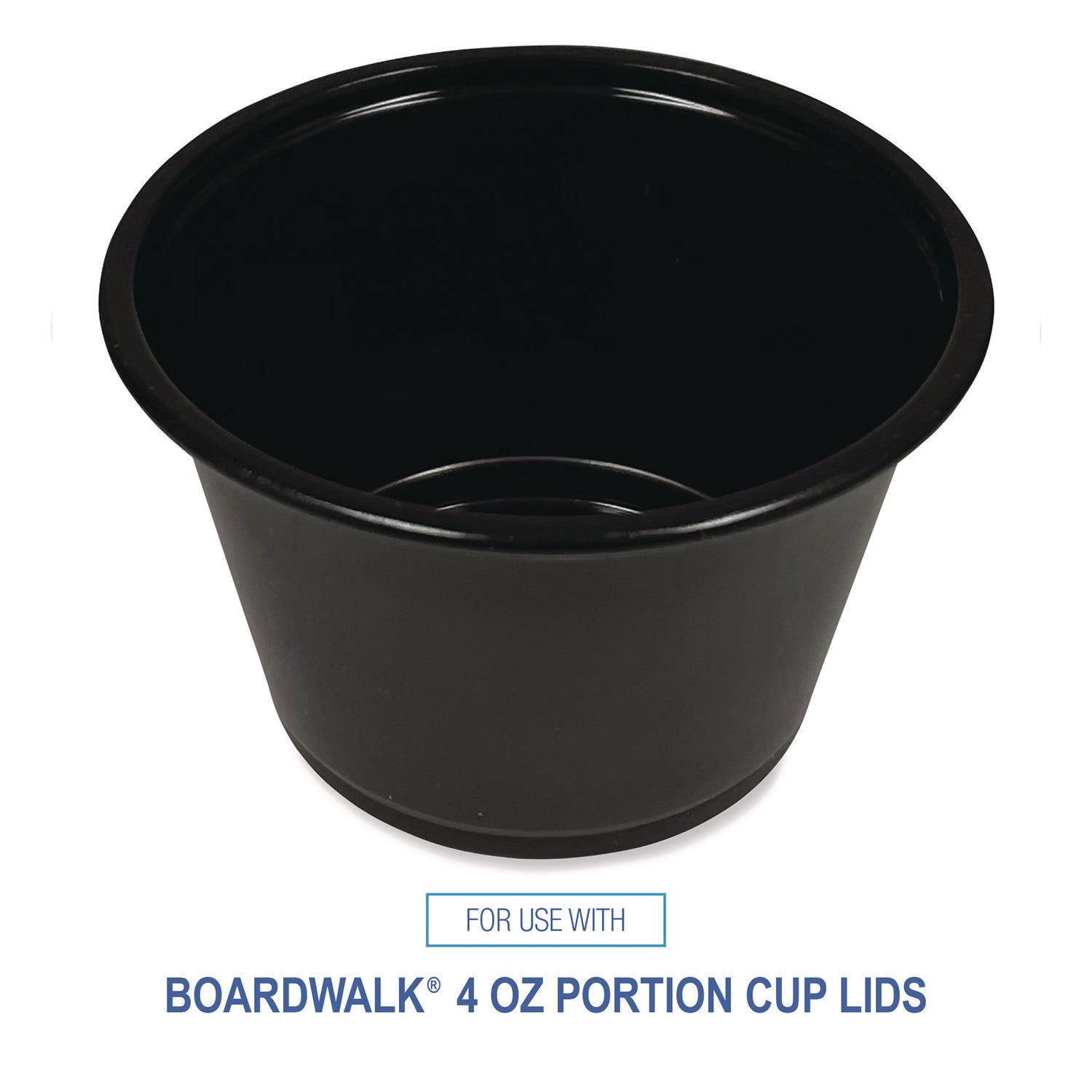 Souffle/Portion Cups, 4 oz, Polypropylene, Black, 2,500/Carton - 7