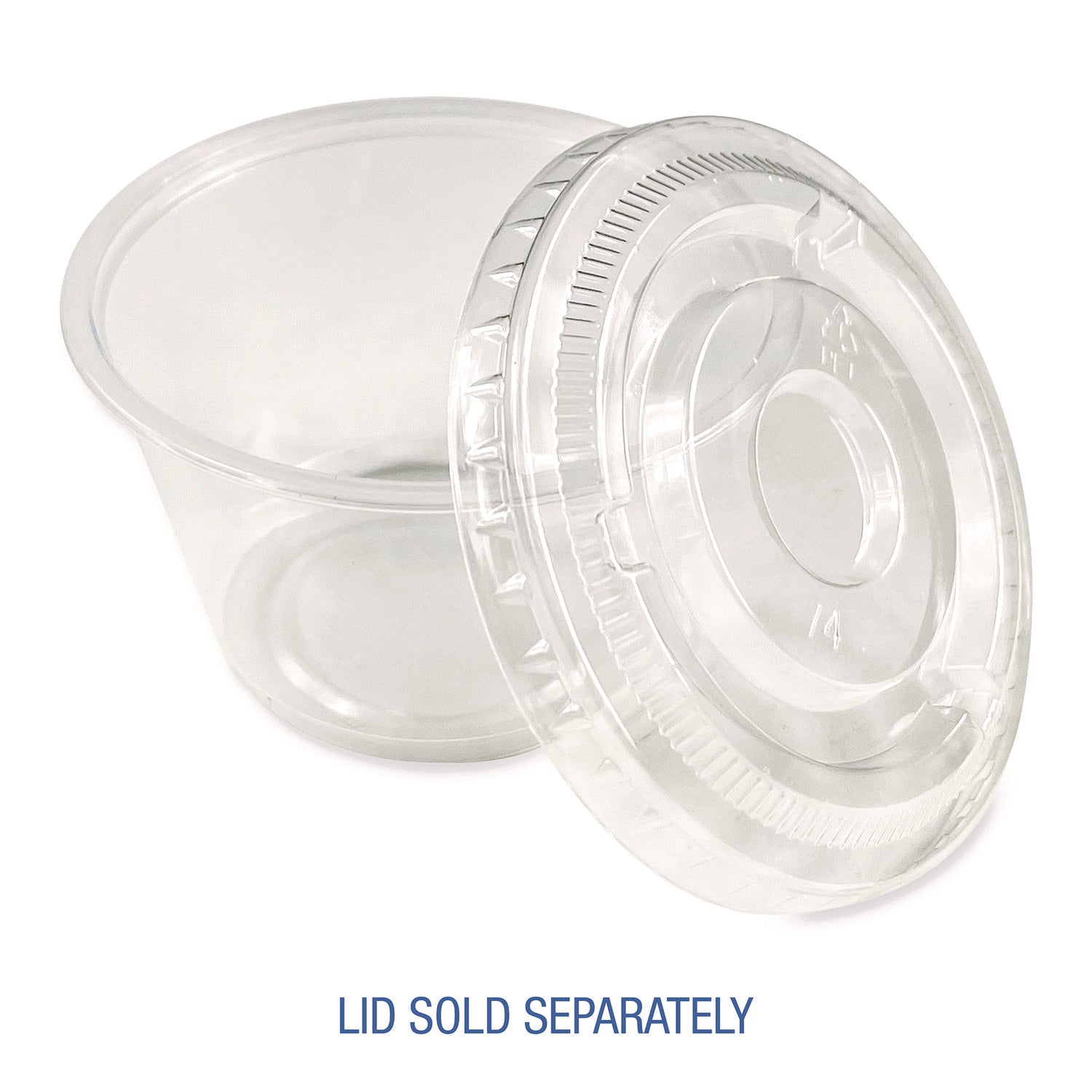 Souffle/Portion Cups, 4 oz, Polypropylene, Translucent, 2,500/Carton