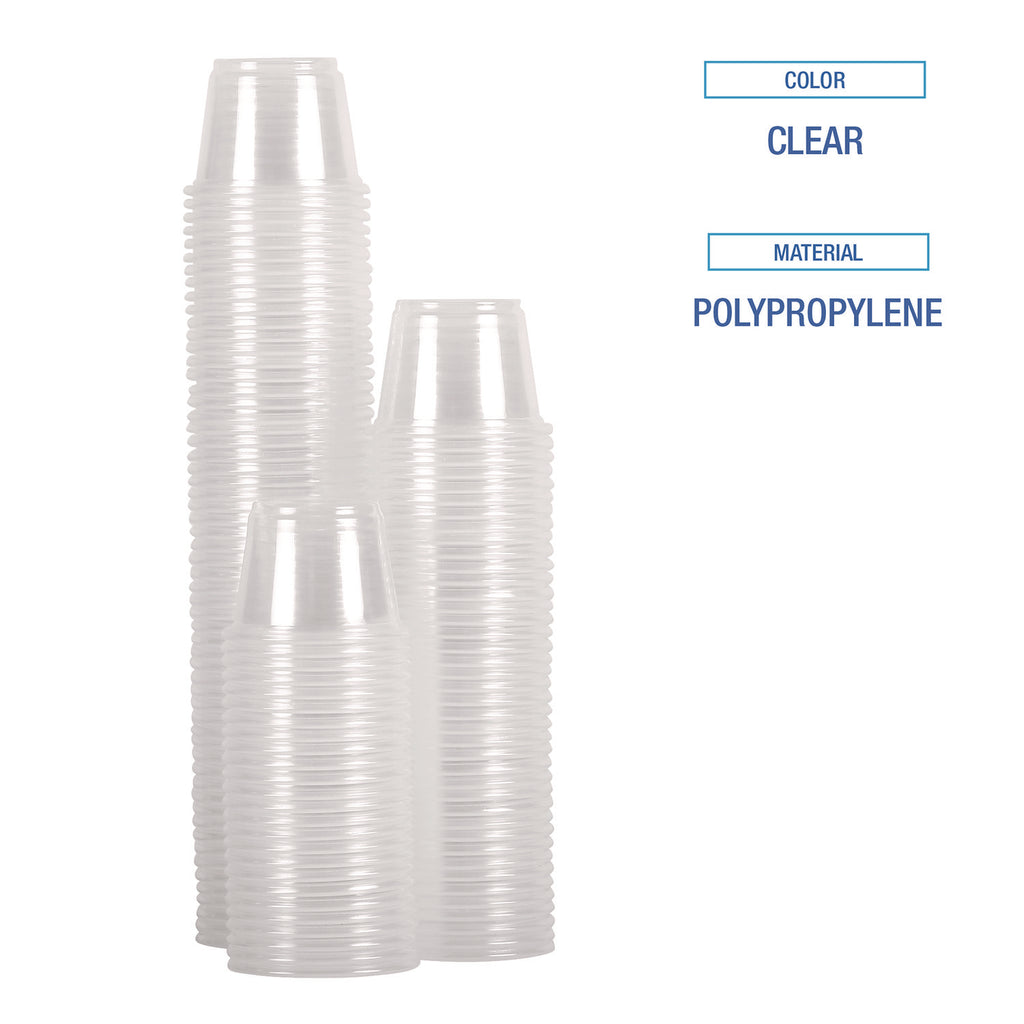 Souffle/Portion Cups, 4 oz, Polypropylene, Translucent, 2,500/Carton